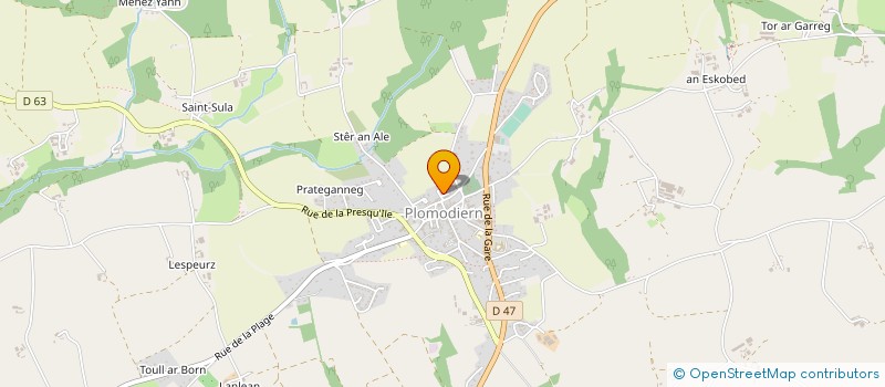 localisation de l'entreprise MADAME ELISABETH ROSEC  PLOMODIERN