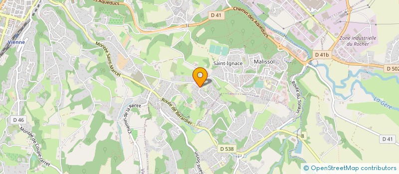 localisation de l'entreprise MADAME ELISABETH ROSTAING  VIENNE