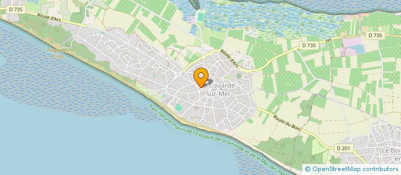 localisation de l'entreprise MADAME ELISABETH ROUDIL  LA COUARDE-SUR-MER