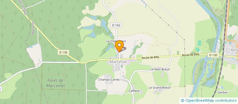 localisation de l'entreprise MADAME ELISABETH ROUGERON à MARCENAT