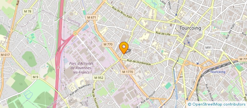 localisation de l'entreprise MADAME ELISABETH ROUSSEL à TOURCOING