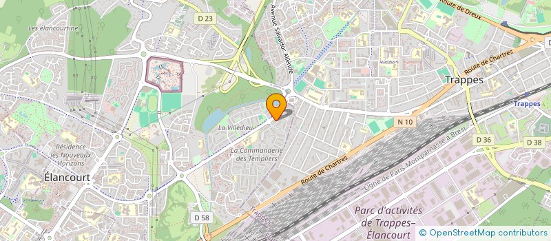 localisation de l'entreprise MADAME ELISABETH ROUSSEL  ELANCOURT