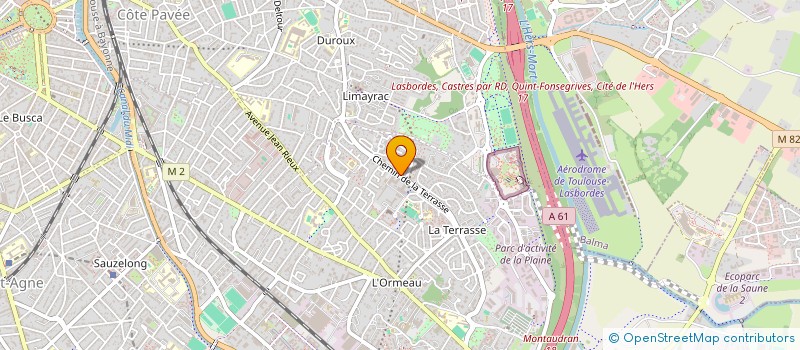 localisation de l'entreprise MADAME ELISABETH ROUVIERE  TOULOUSE