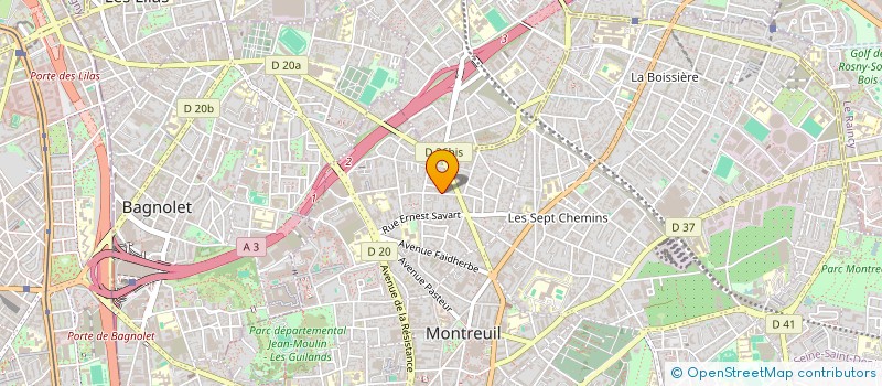 localisation de l'entreprise MADAME ELISABETH SAINT-JALMES à MONTREUIL