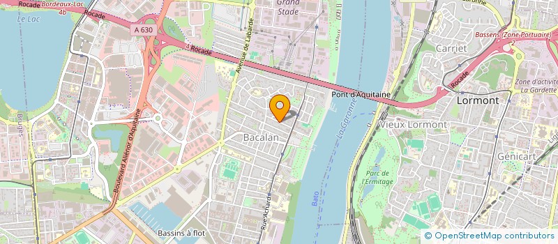 localisation de l'entreprise MADAME ELISABETH SANCE à BORDEAUX