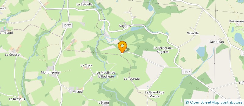 localisation de l'entreprise MADAME ELISABETH SAUGET à BOUSSAC-BOURG