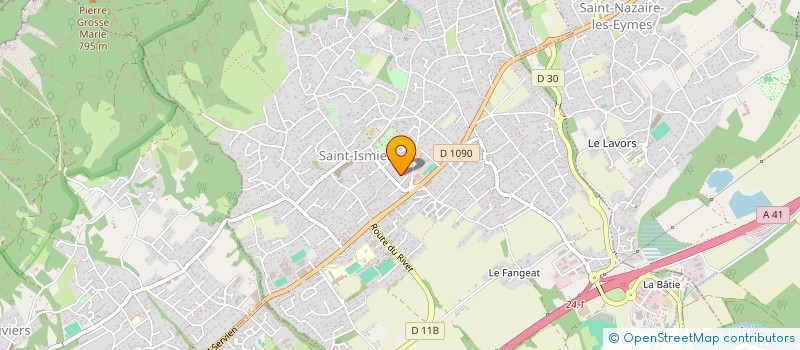 localisation de l'entreprise MADAME ELISABETH SAVINE à SAINT-ISMIER