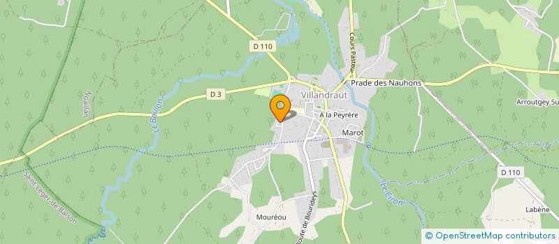 localisation de l'entreprise MADAME ELISABETH SAX  VILLANDRAUT