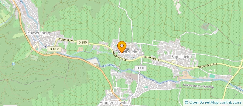 localisation de l'entreprise MADAME ELISABETH SCHWARTZ  KAYSERSBERG VIGNOBLE