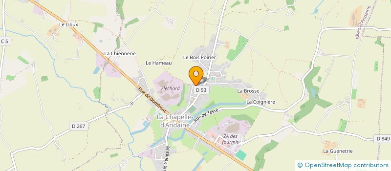localisation de l'entreprise MADAME ELISABETH SERAIS à RIVES D'ANDAINE
