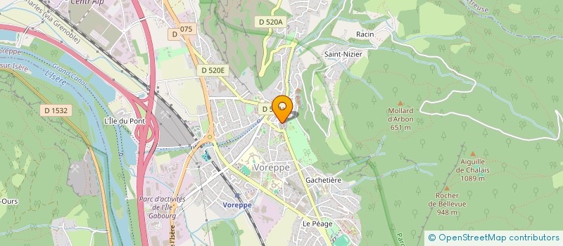 localisation de l'entreprise MADAME ELISABETH SERRA  VOREPPE