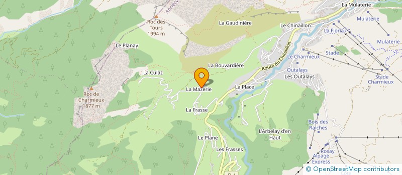 localisation de l'entreprise MADAME ELISABETH SIMON  LE GRAND-BORNAND