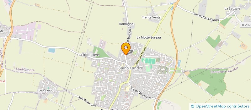 localisation de l'entreprise MADAME ELISABETH SOARES  SAINT-XANDRE