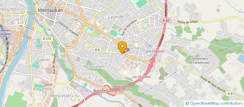 localisation de l'entreprise MADAME ELISABETH SOMODY LITOUX à MONTAUBAN