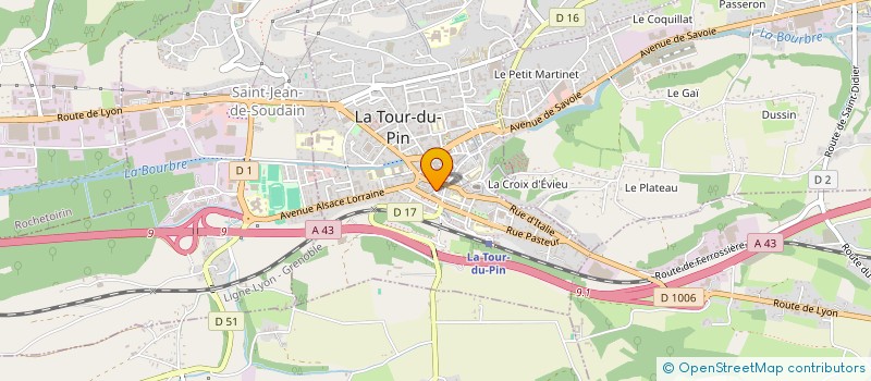 localisation de l'entreprise MADAME ELISABETH SORNAY  LA TOUR-DU-PIN