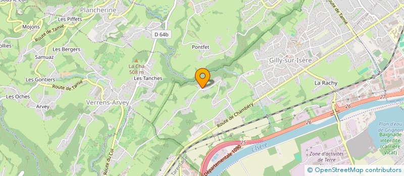 localisation de l'entreprise MADAME ELISABETH STEINEUR  GILLY-SUR-ISERE