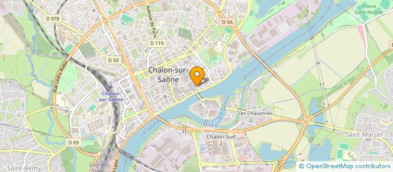 localisation de l'entreprise MADAME ELISABETH TATHERAUX à CHALON-SUR-SAONE