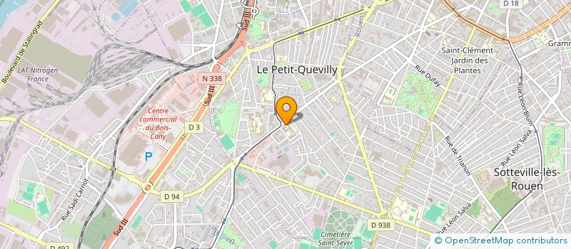 localisation de l'entreprise MADAME ELISABETH THIAW  LE PETIT-QUEVILLY