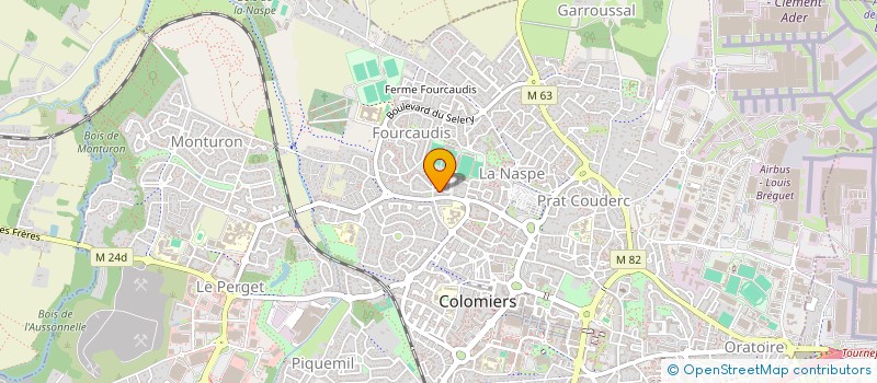 localisation de l'entreprise MADAME ELISABETH THOMAS à COLOMIERS