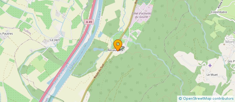 localisation de l'entreprise MADAME ELISABETH TIXIER  SAINT-QUENTIN-SUR-ISERE