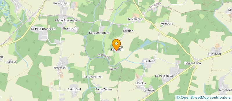 localisation de l'entreprise MADAME ELISABETH TOUMELIN  MERLEVENEZ