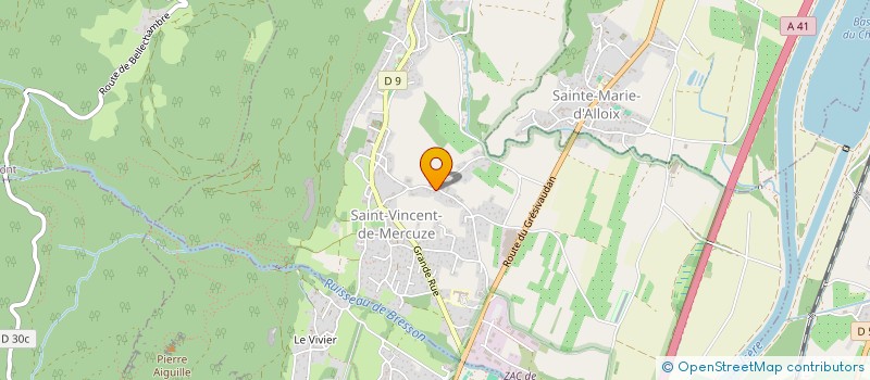 localisation de l'entreprise MADAME ELISABETH TOUZ  SAINT-VINCENT-DE-MERCUZE