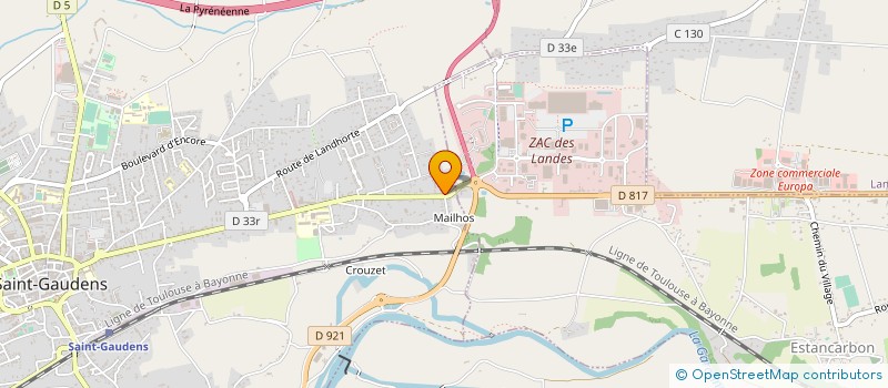 localisation de l'entreprise MADAME ELISABETH TOUZANNE  SAINT-GAUDENS