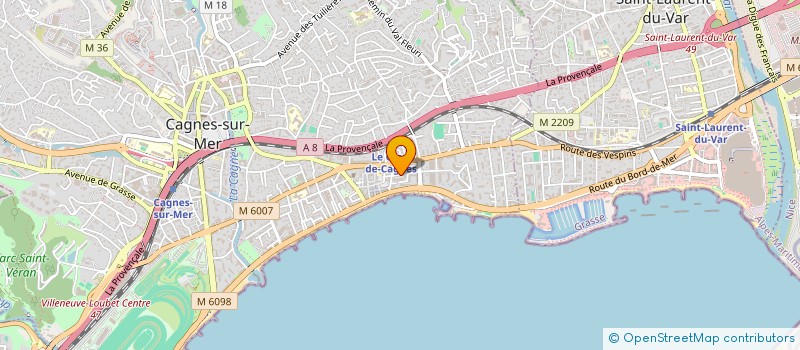 localisation de l'entreprise MADAME ELISABETH TRON à CAGNES-SUR-MER