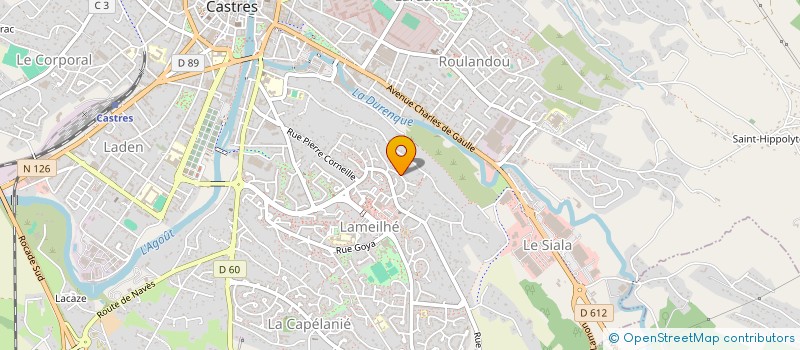 localisation de l'entreprise MADAME ELISABETH VALERY  CASTRES