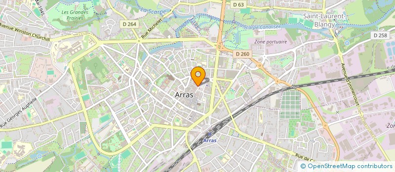 localisation de l'entreprise MADAME ELISABETH VANHELLE à ARRAS