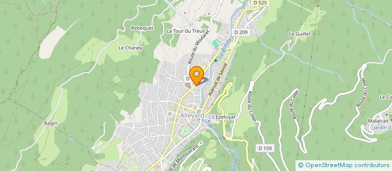 localisation de l'entreprise MADAME ELISABETH VANOTTI à ALLEVARD