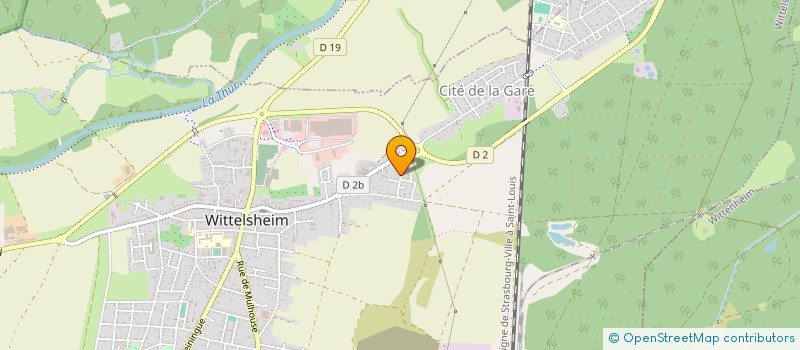 localisation de l'entreprise MADAME ELISABETH VIAL  WITTELSHEIM