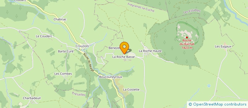 localisation de l'entreprise MADAME ELISABETH VIALLET  FREYCENET-LA-CUCHE