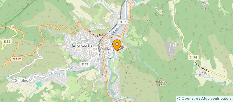 localisation de l'entreprise MADAME ELISABETH VILA  QUILLAN