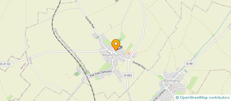 localisation de l'entreprise MADAME ELISABETH VILLAIN  ABANCOURT