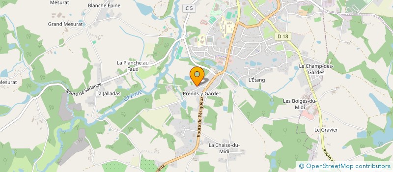 localisation de l'entreprise MADAME ELISABETH VILLALONGA  ST YRIEIX LA PERCHE