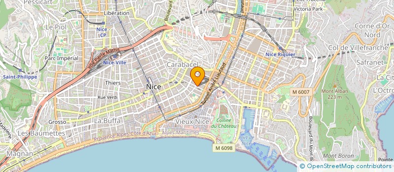 localisation de l'entreprise MADAME ELISABETH VINCENT  NICE