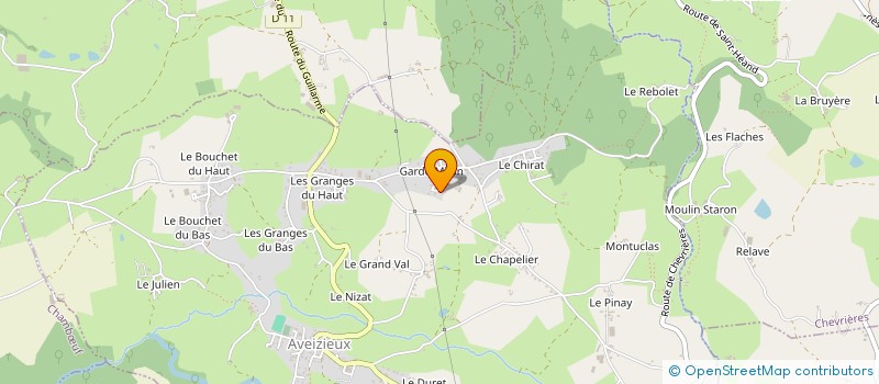 localisation de l'entreprise MADAME ELISABETH VINCENT  AVEIZIEUX