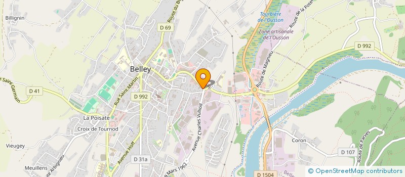 localisation de l'entreprise MADAME ELISABETH VISTALLI  BELLEY