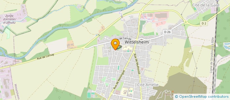 localisation de l'entreprise MADAME ELISABETH VOGT à WITTELSHEIM