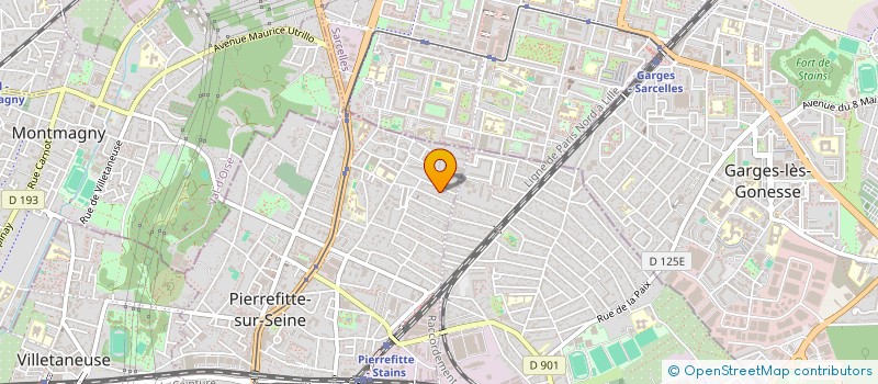 localisation de l'entreprise MADAME ELISABETH VYAZIEMSKY à PIERREFITTE-SUR-SEINE