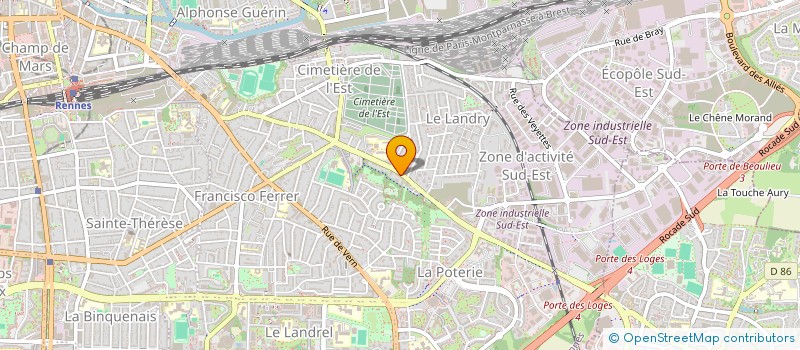 localisation de l'entreprise MADAME ELISABETH WATRY  RENNES