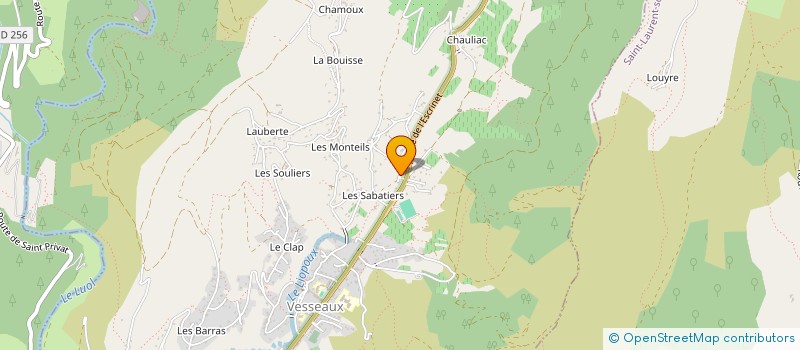 localisation de l'entreprise MADAME ELISABETH WEGMANN  VESSEAUX