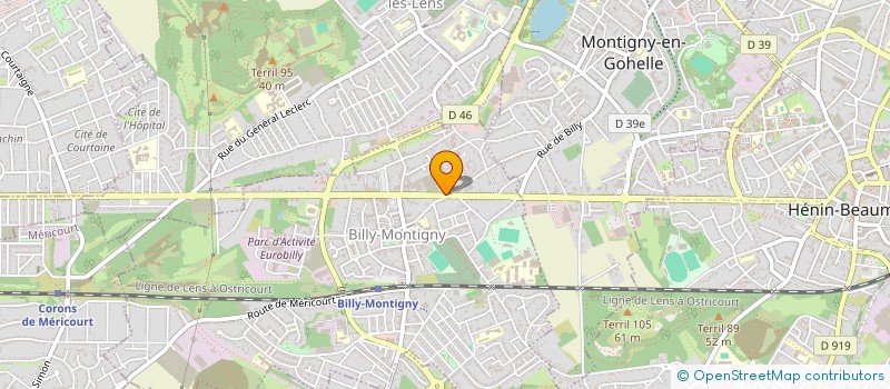localisation de l'entreprise MADAME ELISABETH WILCZYNSKI à BILLY-MONTIGNY