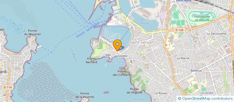 localisation de l'entreprise MADAME ELISABETH WYSS  SAINT-MALO