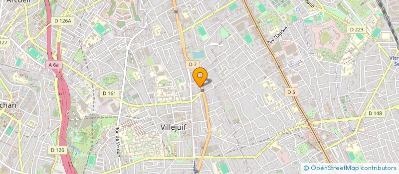 localisation de l'entreprise MADAME ELISABETH YAO  VILLEJUIF