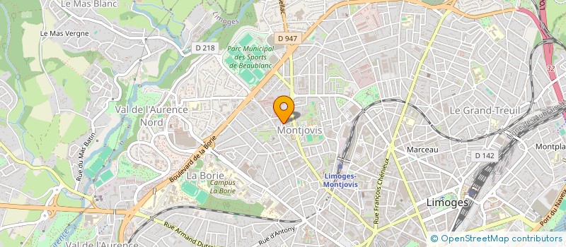 localisation de l'entreprise MADAME ELISABETH ZIMMERMANN à LIMOGES