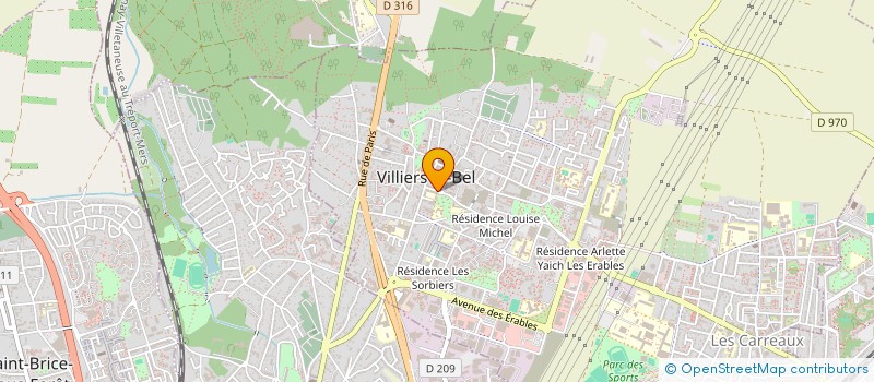 localisation de l'entreprise MADAME ELISANGELA TAVARES BARBOSA  VILLIERS-LE-BEL