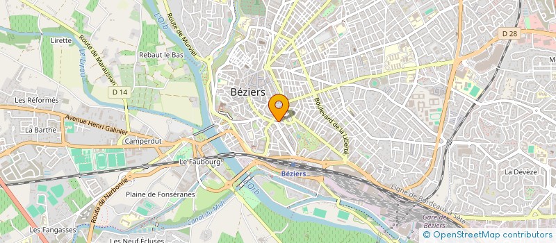 localisation de l'entreprise MADAME ELISAVETA LINGURAR  BEZIERS