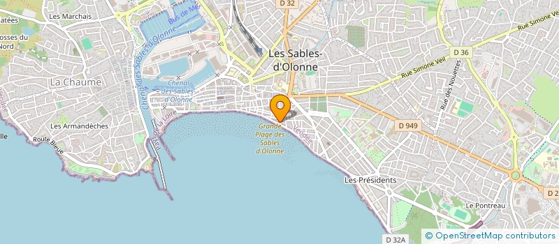 localisation de l'entreprise MADAME ELISE AGOGUE à LES SABLES D'OLONNE